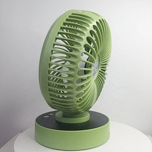 Air circulation shaking head USB portable rechargeable mini table fan with battery