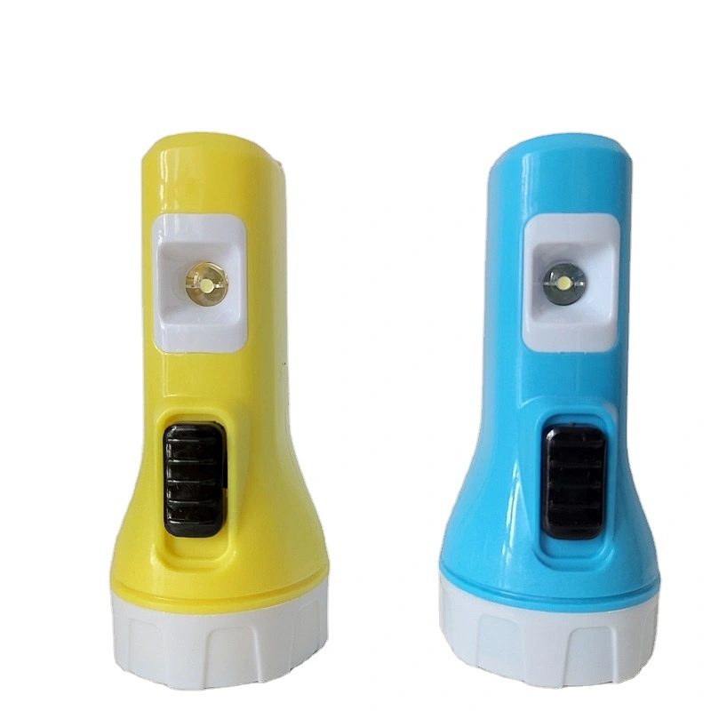 Hot sell outdoor hand held portable 3.7v 500mah led torch light flashlight with high lumen side light for emergency lamp