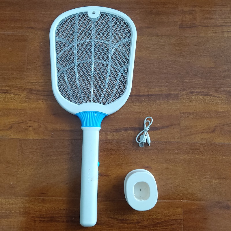 Portable Bug Zapper Mosquito Killer USB Rechargeable Electric Fly Swatter Lamp and Racket 2 in 1 for Home Bedroom Kitchen Patio