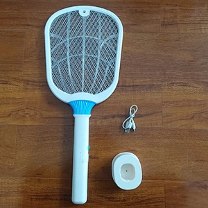 Portable Bug Zapper Mosquito Killer USB Rechargeable Electric Fly Swatter Lamp and Racket 2 in 1 for Home Bedroom Kitchen Patio