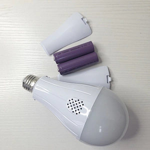 New design 7W 9W 10W 12W 15W 18W 9 w 12 100 watt rechargeable smart Dual Battery b22 led Bulbs with parts