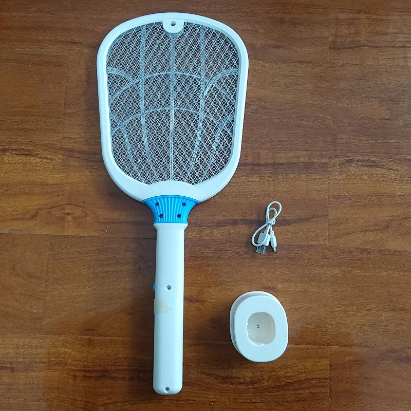 New Design Usb Base Charging Power Indicator Lamp Electric Mosquito Swatter Racket Killer for Home Kitchen Office Outdoor