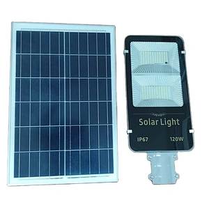 New smart IP67 sensor lighting 2 in 1 split aluminium alloy 90W 100W 120W solar panel street light system high lumen