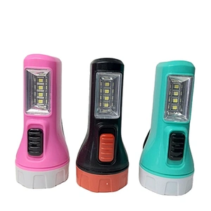 2022 aa battery pocket powerful 0.5w mini torch led flashlight hlm with 4 SMD high power side light small outdoor multi light