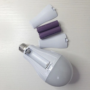 New design 7W 9W 10W 12W 15W 18W 9 w 12 100 watt rechargeable smart Dual Battery b22 led Bulbs with parts
