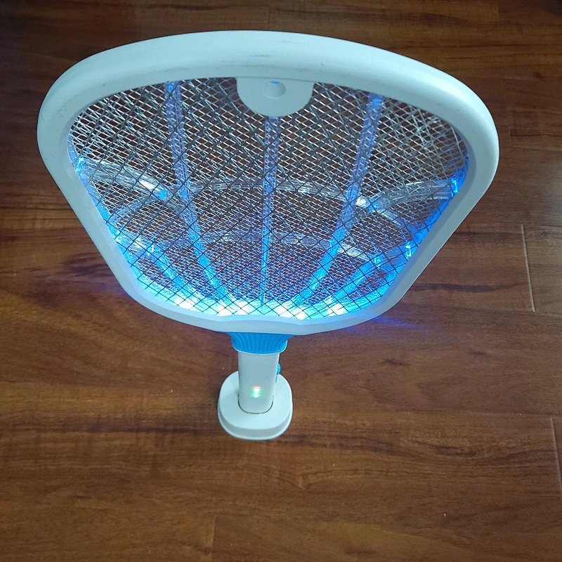 New Design Usb Base Charging Power Indicator Lamp Electric Mosquito Swatter Racket Killer for Home Kitchen Office Outdoor