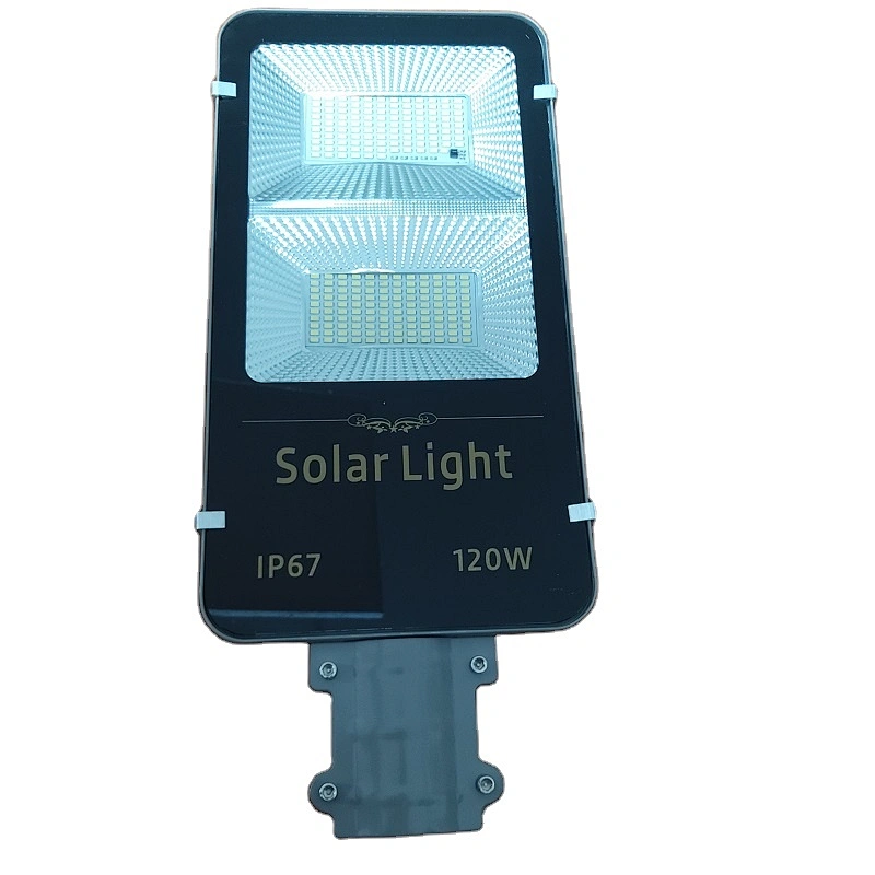 New smart IP67 sensor lighting 2 in 1 split aluminium alloy 90W 100W 120W solar panel street light system high lumen
