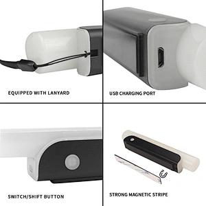 Cheap magnetic suction track rechargeable cob led emergency work light for shelf roof desk