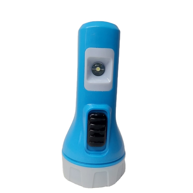 Hot sell outdoor hand held portable 3.7v 500mah led torch light flashlight with high lumen side light for emergency lamp