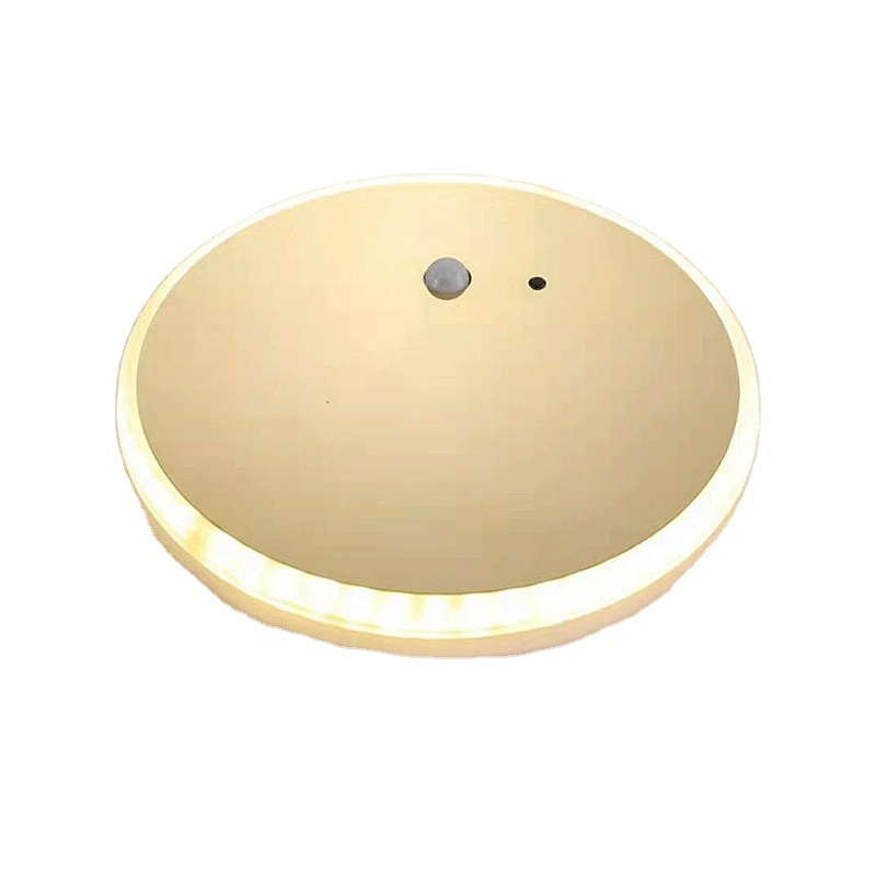 Wholesale solar panel induction moon LED wall light round lamp for home corridor aisle indoor outdoor balcony bathroom