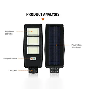 Cheap DC AC intergrated top 300 watts outdoor led solar panel sensor treet light all-in-one 300w in guangzhou shenzhen guangdong