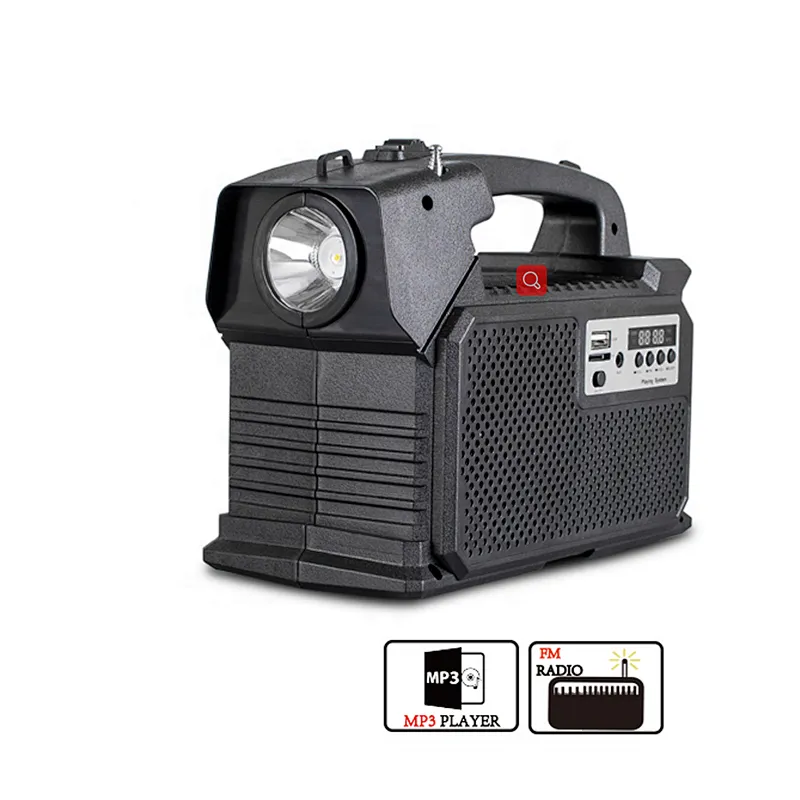 Wholesale price waterproof mini home off grid solar panel power bank lighting system system with speaker 20000mah