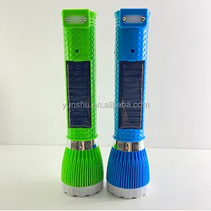 custom usb rechargeable flashlight multifunction super bright solar dynamo outdoor waterproof emergency led torch flash light