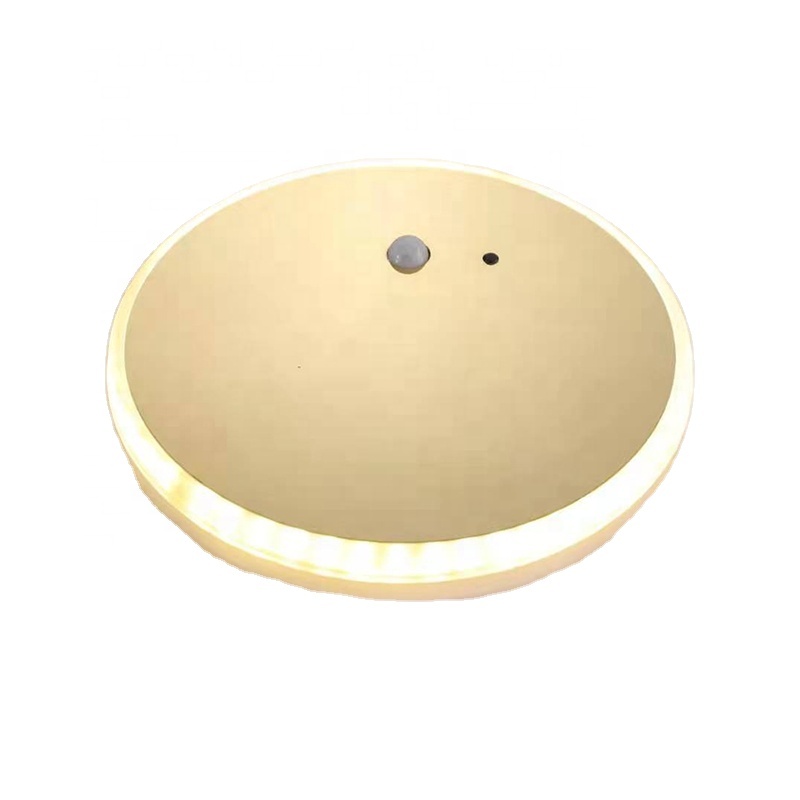 Wholesale solar panel induction moon LED wall light round lamp for home corridor aisle indoor outdoor balcony bathroom