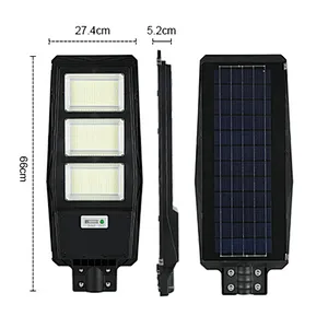 Cheap DC AC intergrated top 300 watts outdoor led solar panel sensor treet light all-in-one 300w in guangzhou shenzhen guangdong