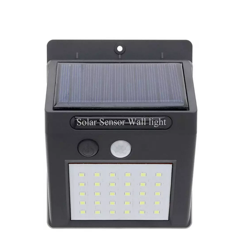 2022 Hot sale sunlight powered motion sensor fence ip65 waterproof modern 30 led solar wall light for outdoor backyard garden