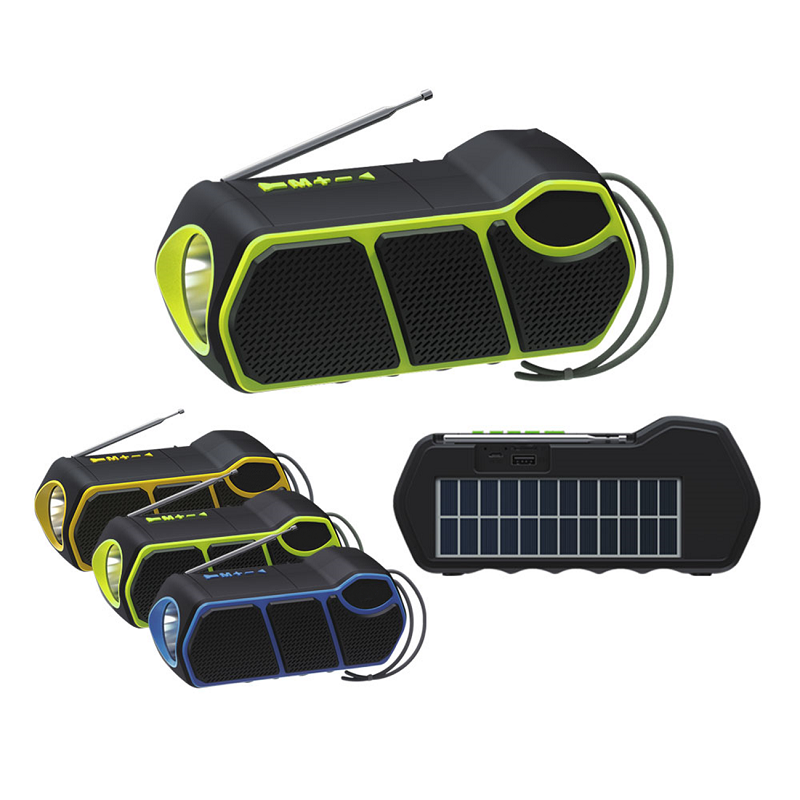 Solar Portable Waterproof Speaker with Power Bank Stereo Sound with Bass Home Wireless Speaker for Indoor & Outdoor  Activities