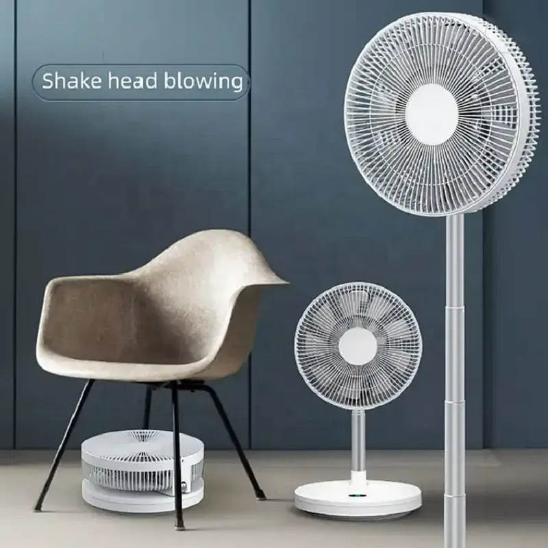 10inch Folding charging fan Rechargeable camping cooling fan 12V battery charger fan