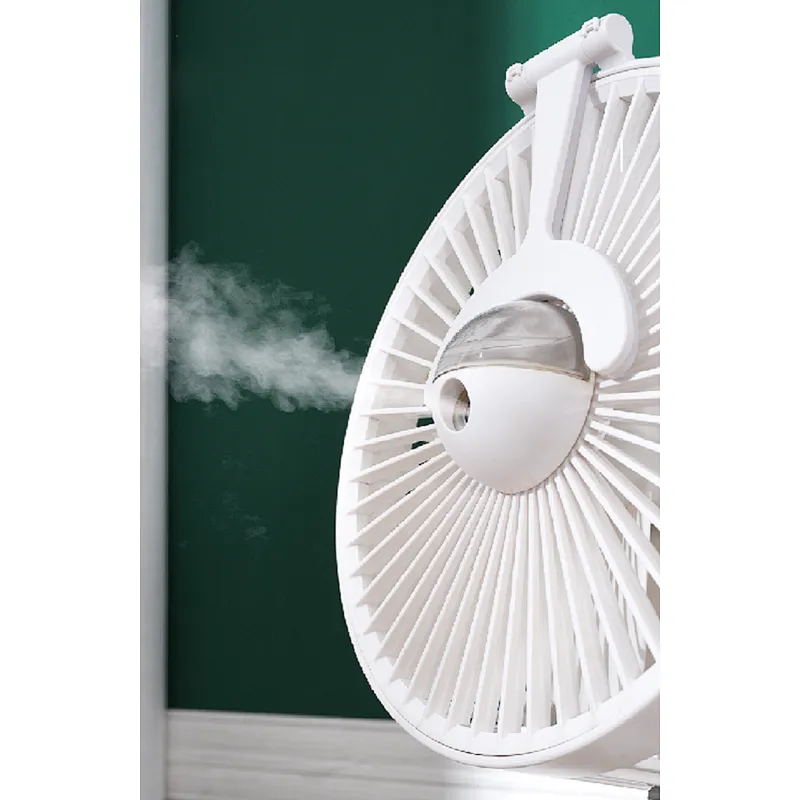 Electric Music Fans Portable Folding Hydrating Wireless Rechargeable Table Fan Home Office Outdoor Use Long Time