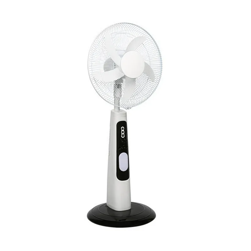 16 Inch 12V DC Solar Fan Solar Powered AC DC Rechargeable Fan Price Cheap Stand Solar Fan with Panel and LED Light