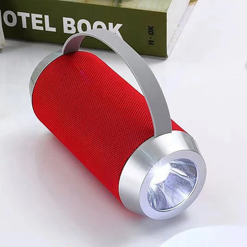 Hot Sells ABS Materials Outdoor Wireless Big Party Home Mini Wireless Speaker with FM Radio Camp LED Flashlight