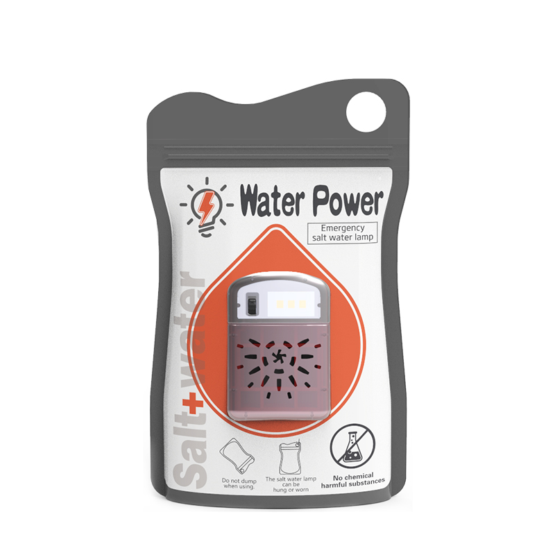 Salt Water Lamp for Cycling Outdoor Camping Salt Water Emergency Lamp No Need for Charging