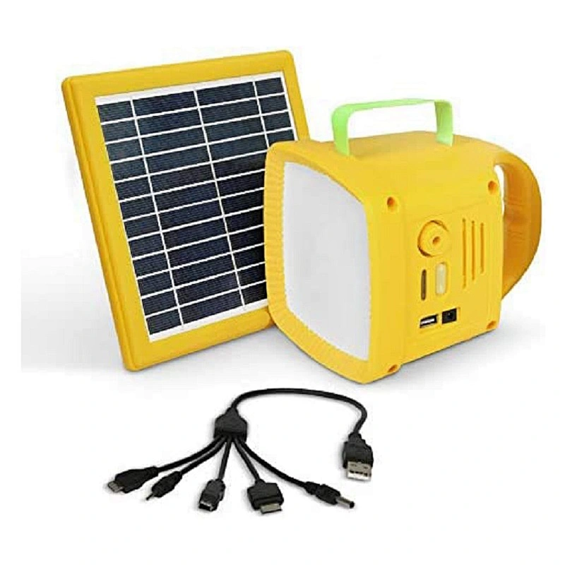 Solar Mobile charger FM Radio rechargeable Portable outdoor hanging lantern with Powerpack