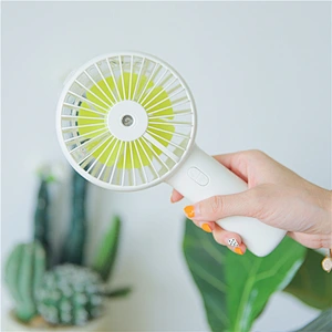 20ml Water Tank Rechargeable USB Battery Operated Spray Water Hand held 3 Speeds Strong Wind Mini Humidifier Misting Fan