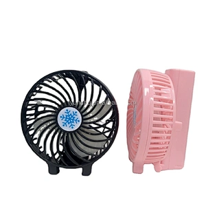 Custom portable small usb office air cooler plastic pocket handheld rechargeable mini folding fan