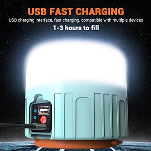 Portable Lanterns Emergency Lights 1000 Watts Solar LED Camping Light USB Rechargeable Bulb For Outdoor Tent Lamp For BBQ Hiking