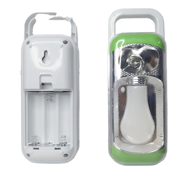 2022 Cheap plastic flashlight 3pcs AA dry  battery emergency led lamp