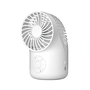New private mold OEM ODM 2 in 1 portable fan and wireless speaker Mini fan speaker Promotional Gifts Music  Air Cooler Oem Fan