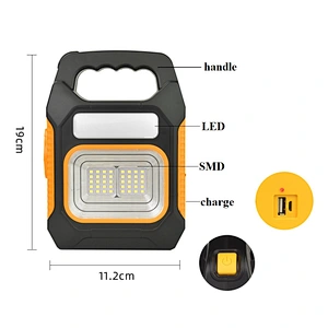 3in1 Working Light Waterproof Tent Lamp Solar rechargeable Emergency Camping Lantern for outdoor