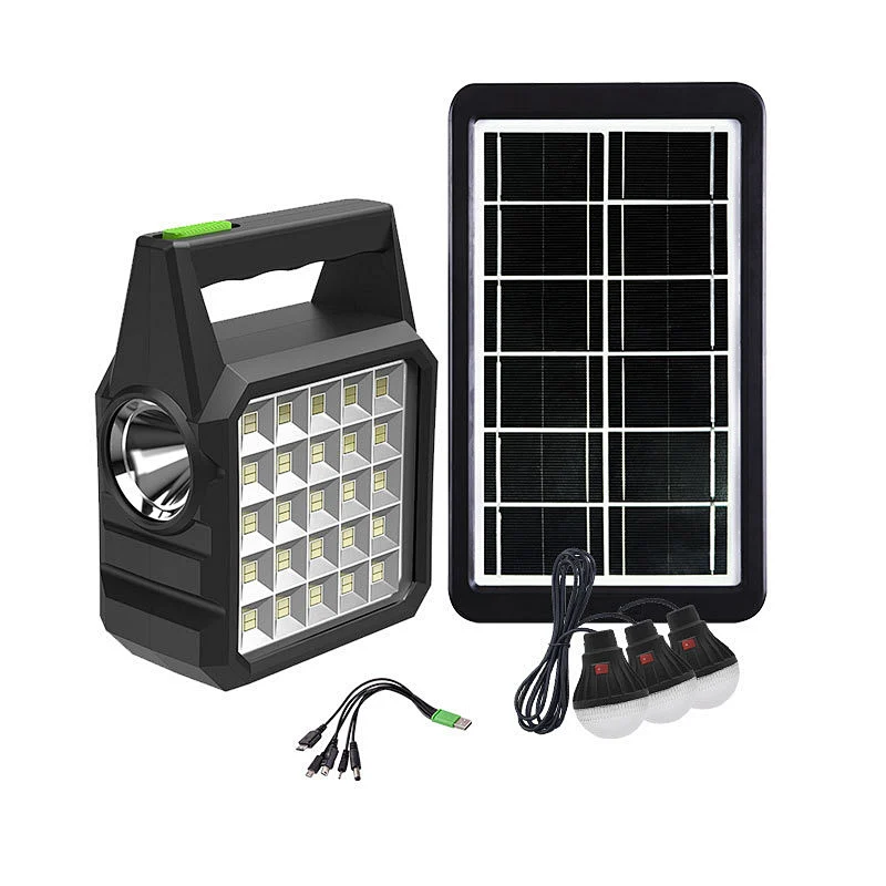 Small Solar Rechargeable Lights With Solar Panel 6V Home Outdoor Camping LED Lamp