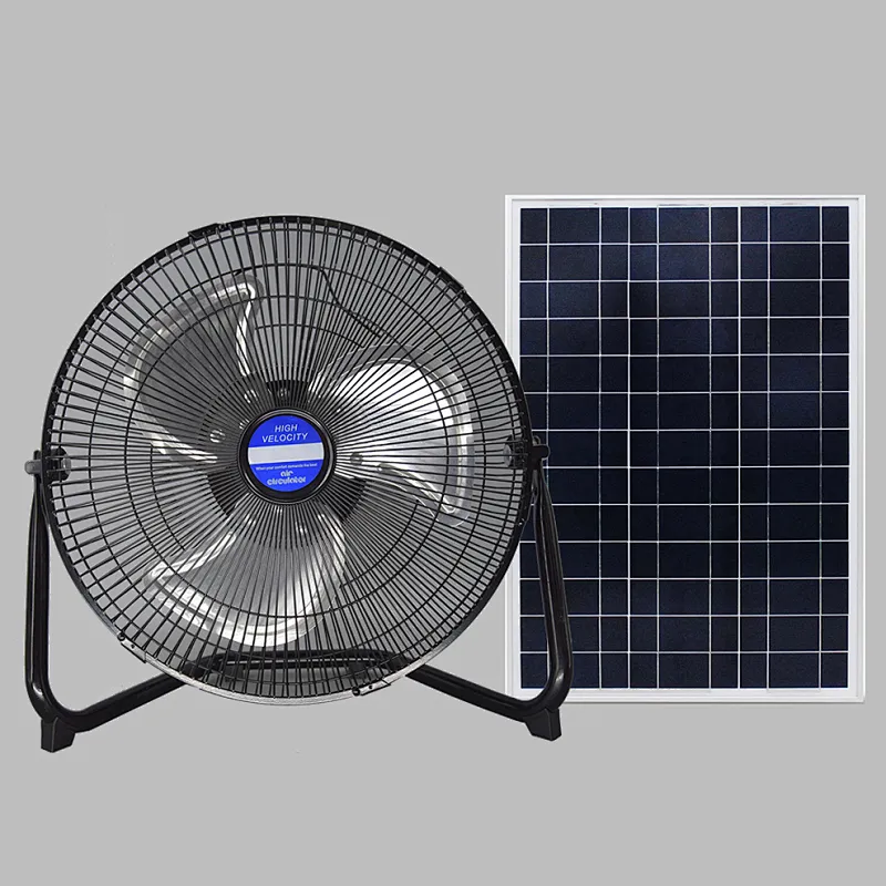 Outdoor camping rechargeable table Cooling electric  ac dc 12v solar air circulating fan