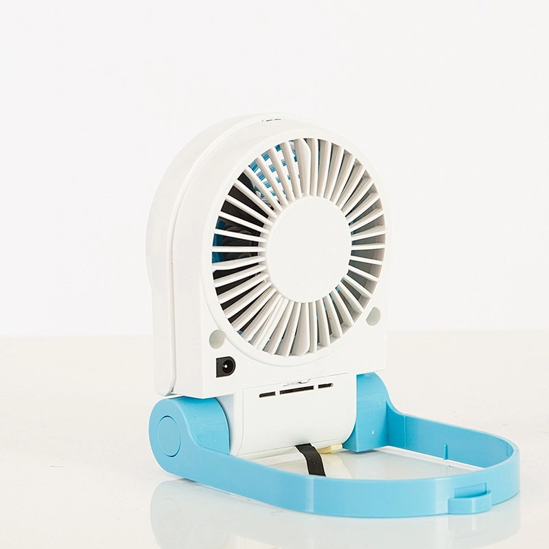 Small USB Desk Foldable Powerful Quiet Mini Table Black Fan for Home Office Travel