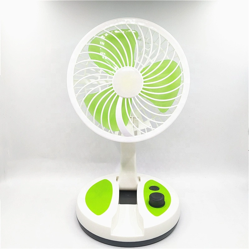 Folding fan lights charging desk fan lights folding charging fan lights stepless speed regulation DESCARL 5811
