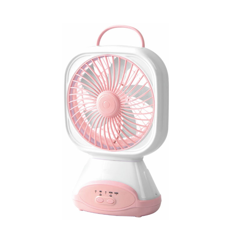 New Model 6 inch DC 5V Low Power Consumption Portable Desk Fan Wthin Led Light Cheap Price Copper Motor Small China Table Fan