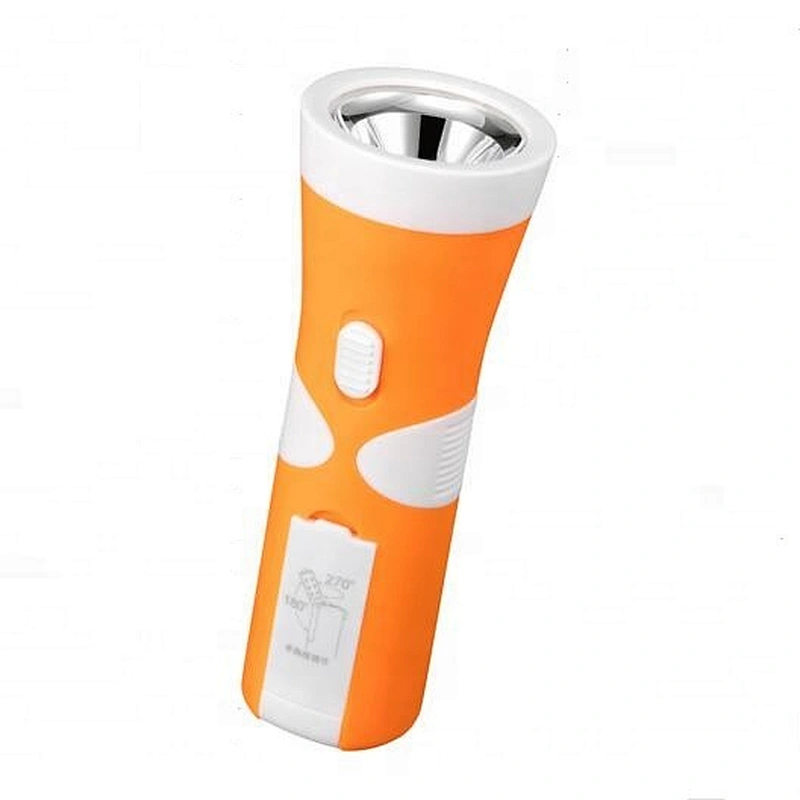 Small 400mAh Lead-acid battery plastic ultra bright rechargeable led flashlight with side light stand table lamp