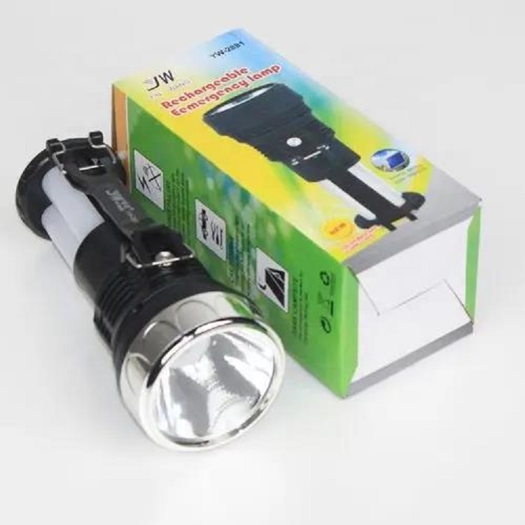 Indonesia hot sell YW-2881 Portable Outdoor Hand Solar rechargeable emergency LED light