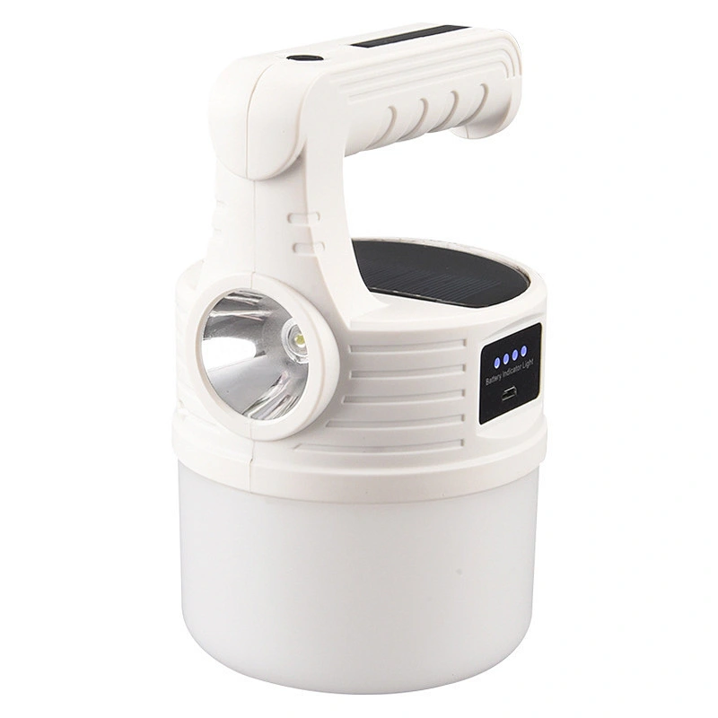 MX-518 Solar Emergency Charging Lamp Led Outdoor Usb Charging Lantern Power Outage Emergency Bulb Flash Light