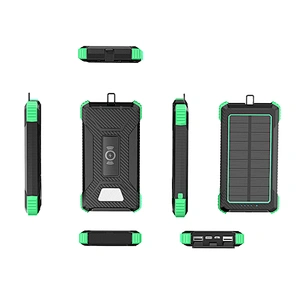 Mini solar panel portable wireless charging consumer electronics power bank key kit battery 5000 10000 20000 30000 mAh gift set