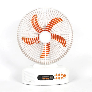 AC DC 12 inch rechargeable fan light small solar panel fan for home appliances and kitchen appliances with speaker