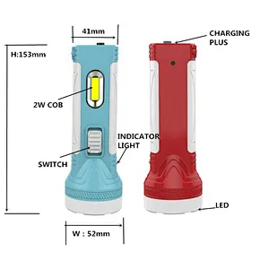 Multi function cheap yuyao plastic flashlight rechargeable torch light