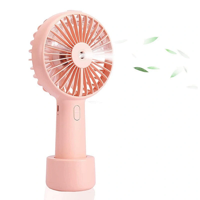 20ml Water Tank Rechargeable USB Battery Operated Spray Water Hand held 3 Speeds Strong Wind Mini Humidifier Misting Fan