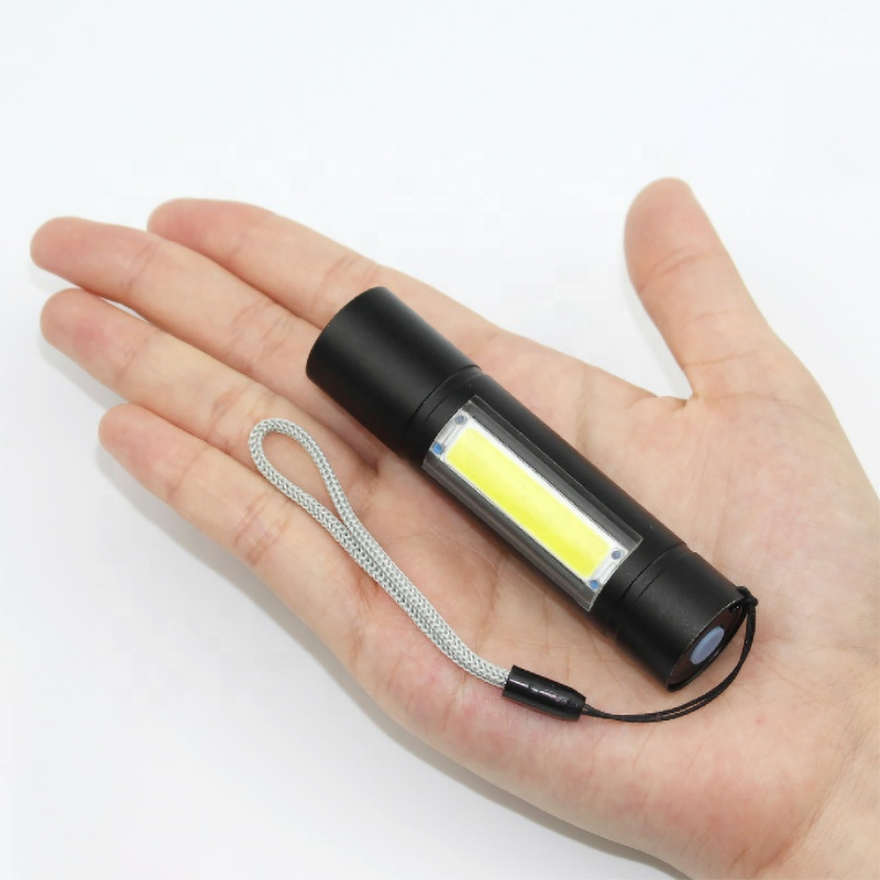 Cheap portable waterproof 3in1 mini pocket aluminum alloy pen led tactical flashlight hlm with USB charging XPE COB torch light