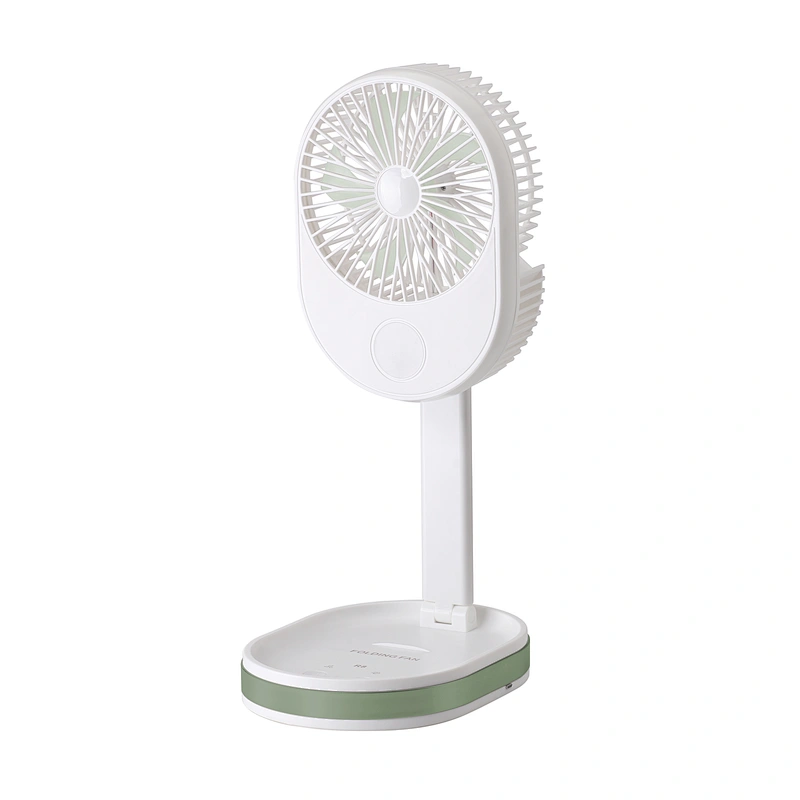 Custom folding fans 1500 mAh usb rechargeable table fan with led light