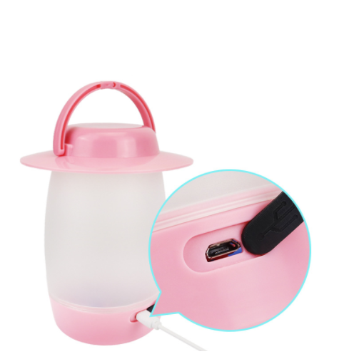 Plastic Mini LED Light Outdoor Tent Lamp Portable Collapsible Hanging Camping Lantern