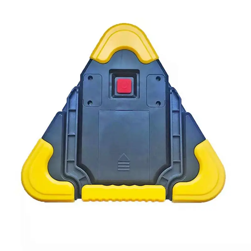 10W Red LED Triangle Roadside Warning Light 3*AA Dry Battery Multifunction Car Breakdown Emergency Triangle Safety Signal Light