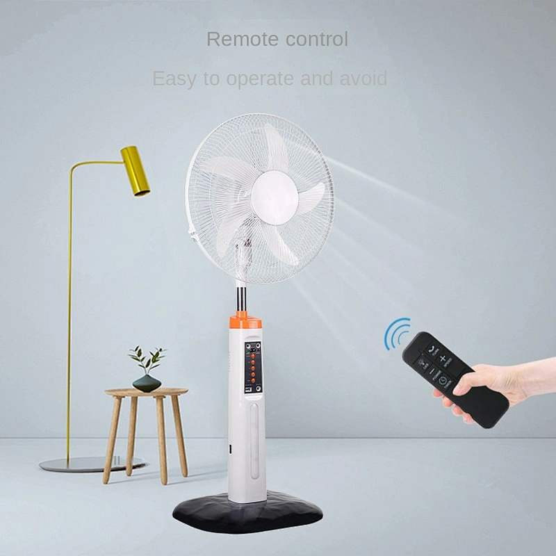 Rechargeable Solar Powered Stand Fan 16 18 Inch with remote control AC/DC solar charging available Pedestal Fan